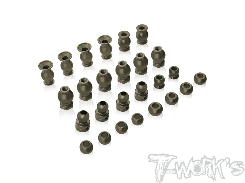 TO-354-B7075-T6 Hard Coated Alum. Ball Set ( For Kyosho MP11 ) 26pcs.