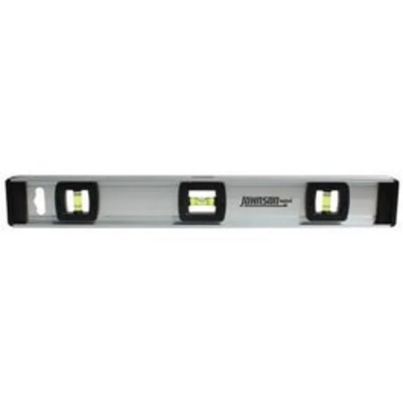 Top-Reading Aluminum Level, 3 Vials, 18-In.