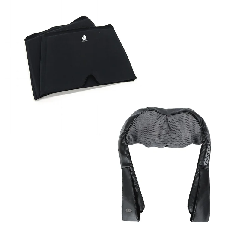 Total Tension Relief: Pursonic 3D Shiatsu Back Massager & Hot/Cold Gel Migraine Cap