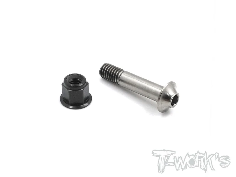 TP-004 64 Titanium Rear Chassis Brace Screw ( For Hong Nor X3GTS'26 & Jammin X3 Sabre,IGT8 )