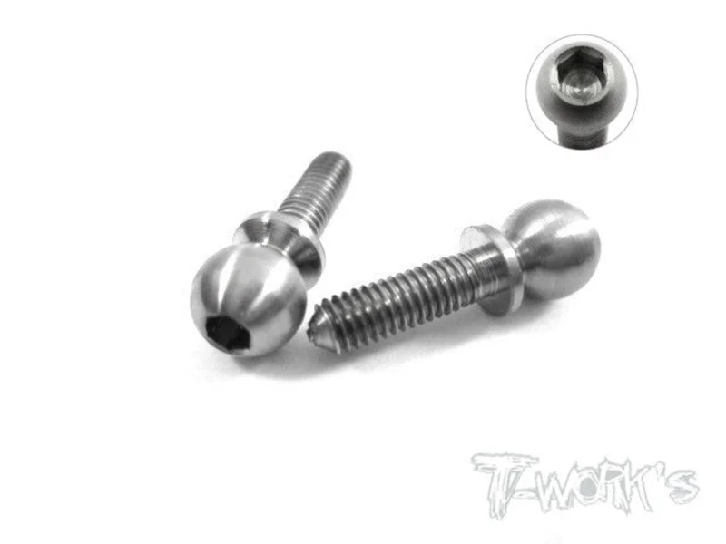 TP-017 64 Titanium 5.5mmx9.7mm Ball Connector  ( For VBC D06 )2pcs.