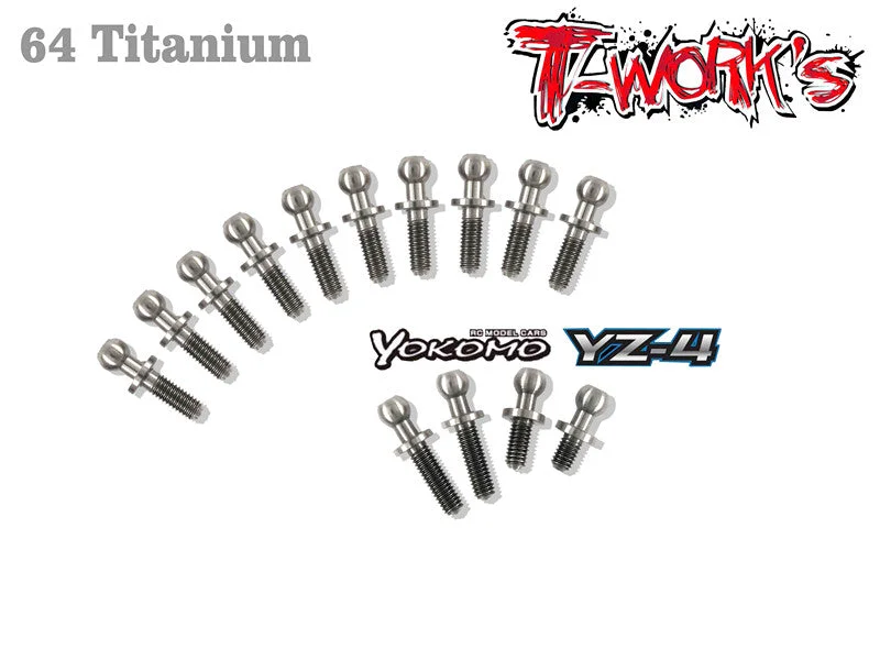 TP-041 64 Titanium Ball End set  For Yokomo YZ-4