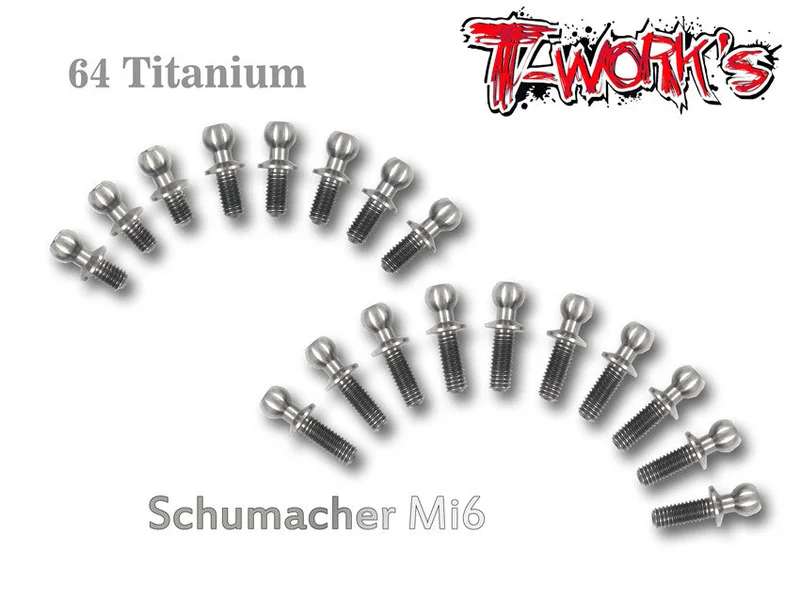 TP-048 64 Titanium Ball End set For Schumacher Mi6