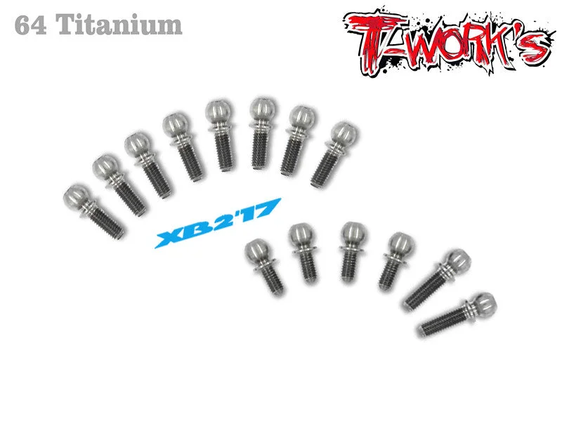 TP-056 64 Titanium Ball End set ( For Xray XB2C'17/XB2C 2018 )