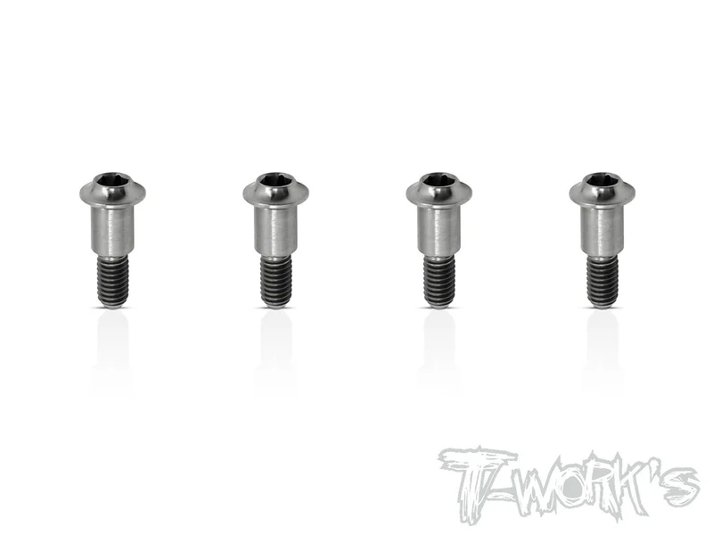TP-089 64 Titanium King Pin Screw 4pcs. For TEKNO EB410/EB410.2