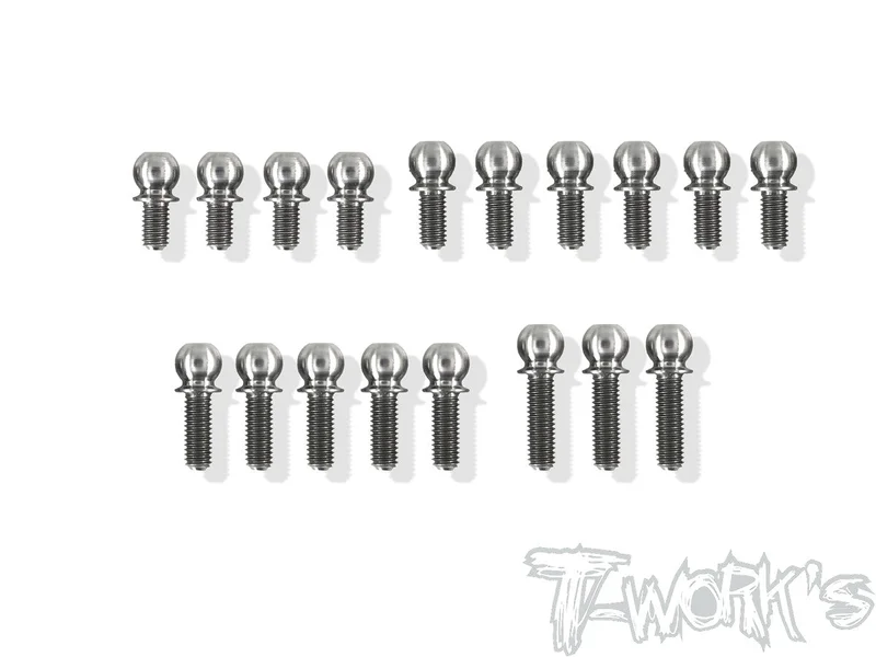 TP-10864 Titanium 4.9mm Ball End set ( For Xray T4F )