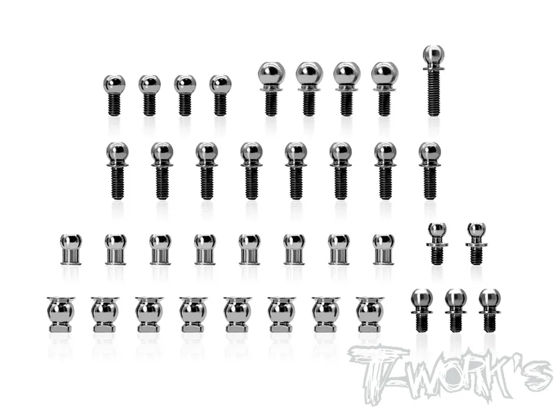 TP-13764 Titanium Ball End set ( For Xray X4 )
