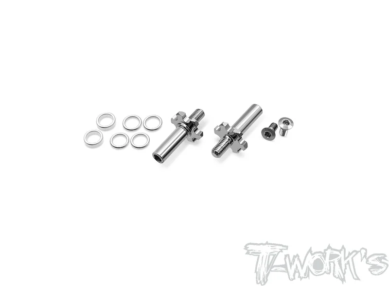 TP-169-B6-2  64 Titanium Light Weight Front Axle -2mm ( For Team Associated RC10 B7.1C/ B6.4/6.3/6.2/6.1/6/7 )