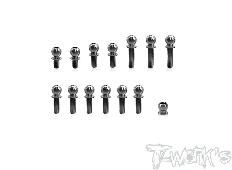 TP-17164 Titanium Ball End set ( For Xray XB2C'23 )14pcs.