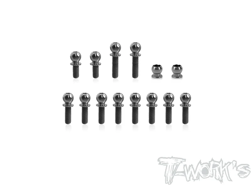 TP-17264 Titanium Ball End set ( For Xray XB2D'23 )14pcs.