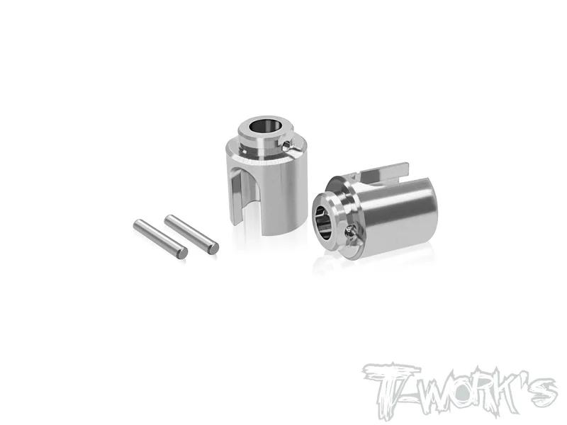 TP-180-A800R     64 Titanium Gear Diff. BB Driveshaft Adapters ( For Awesomatix A800R/MMX/A800R )