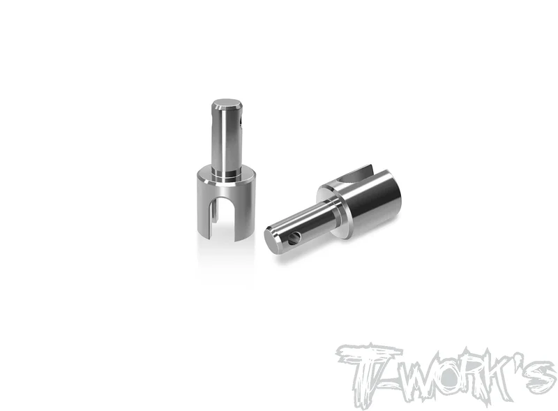 TP-180-X4'23     64 Titanium Gear Diff. BB Driveshaft Adapters  ( For Xray X4'23/X4F'26 )