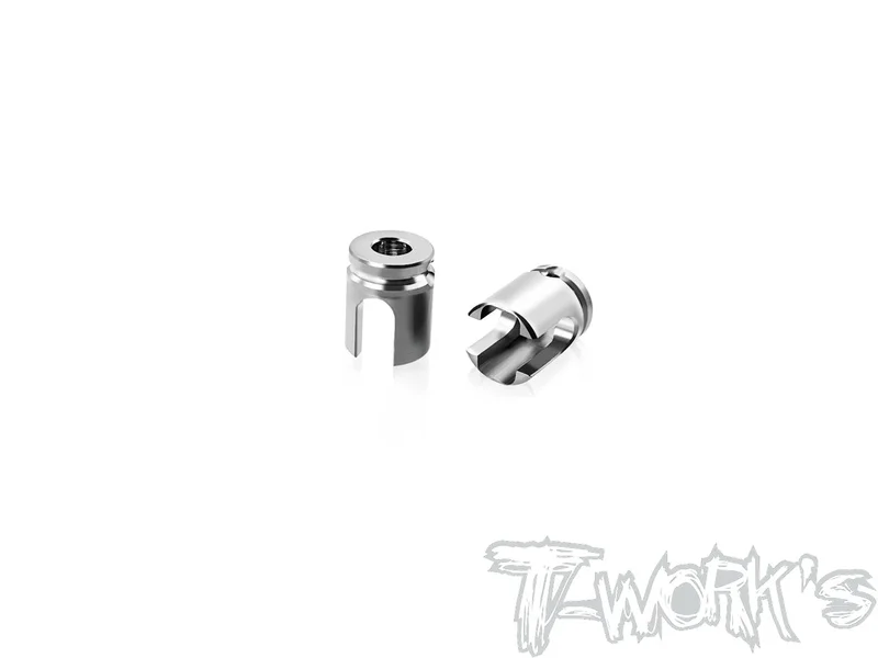 TP-180-X4'26  64 Titanium Gear Diff. BB Driveshaft Adapters  ( For Xray X4'26)