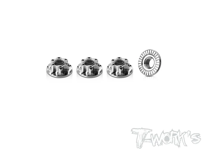 TP-181      64 Titanium Light Weight Serrated M5 Wheel Nuts ( 4pcs. )