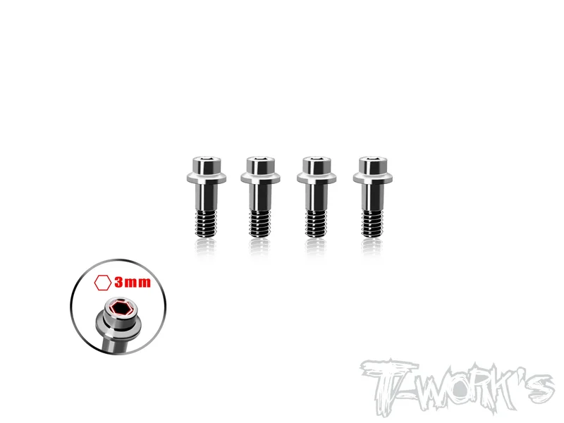 TP-183  64 Titanium King Pin Screw 4pcs. ( For Agama N1/A319/A319E)