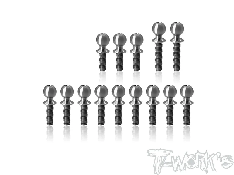 TP-19164 Titanium Ball End set ( For Yokomo MO1.0 )14pcs.
