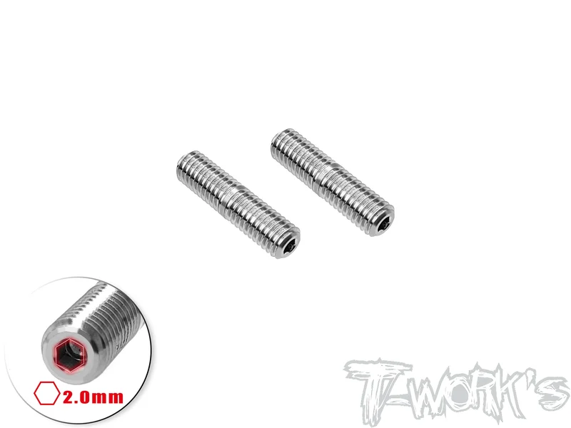 TP-193-B 64 Titanium Adjustable Camber Screw 5x20mm ( For Sparko F8 ) 2pcs.