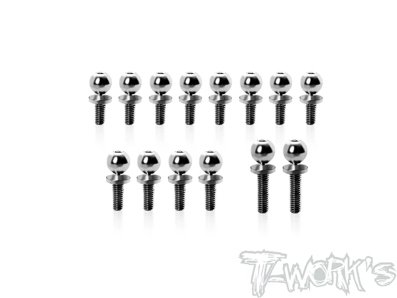 TP-220-22X-AC/DC64 Titanium Ball End set ( For TLR 22X AC/DC 14pcs.