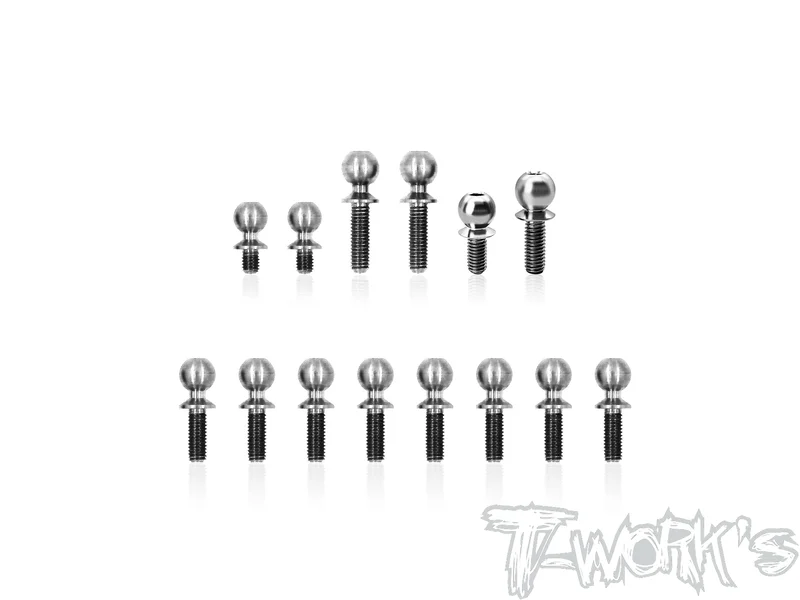 TP-220-RC10B7.1C64 Titanium Ball End set  ( For Team Associated RC10 B7.1C ) 14pcs.