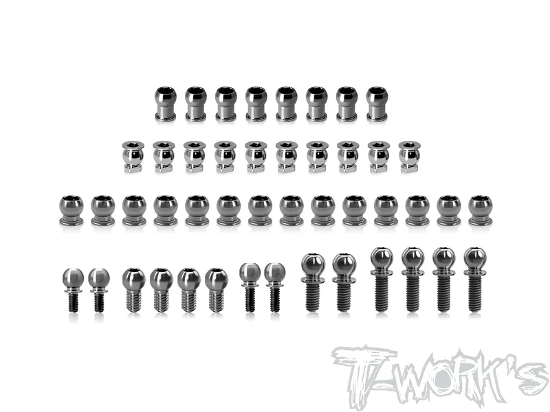 TP-220-X4F'2664 Titanium Ball End Set ( For Xray X4F'26 )46pcs.
