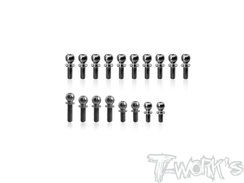 TP-220-XB2C'2664 Titanium Ball End set  ( For Xray XB2C'26 ) 18pcs.