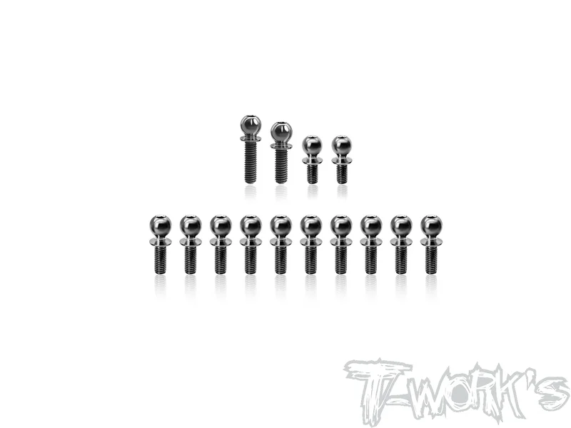 TP-220-XB2D'2664 Titanium Ball End set  ( For Xray XB2D'26 ) 14pcs.