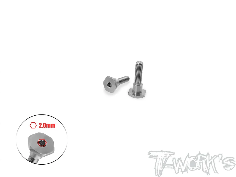 TP-221-B64 Titanium Steering Pin Screw ( For Hong Nor IX5B/X5B ) 2pcs.