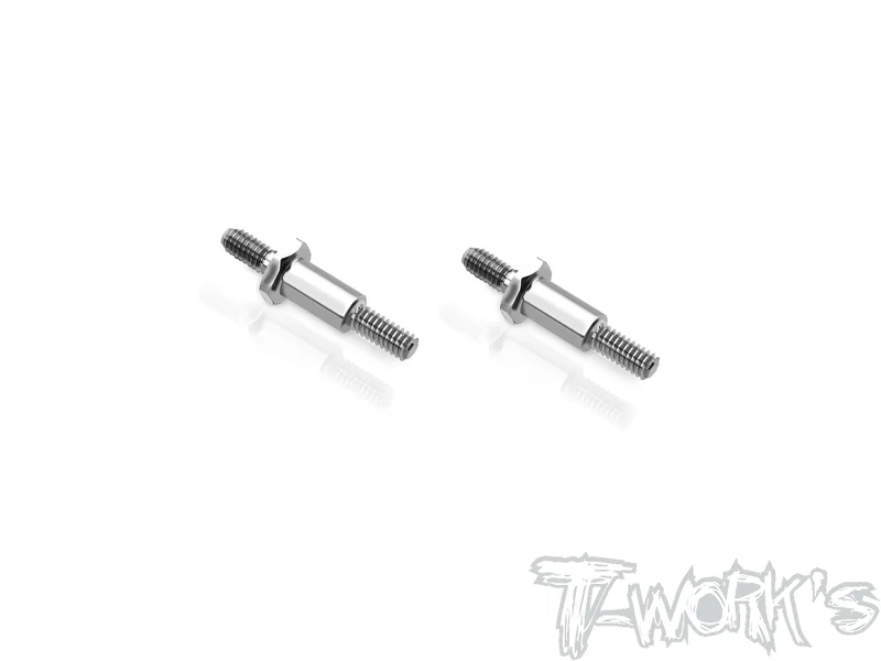 TP-222-A  64 Titanium Front Axle ( For Team Associated RC28 ) 2pcs.