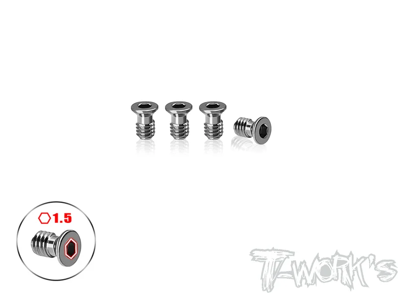 TP-800R-B 64 Titanium Damper Vertically Screw ( For Awesomatix A800R ) 4pcs.