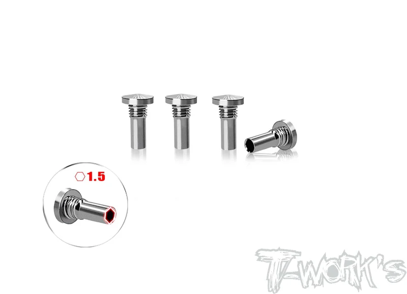 TP-800R-E64 Titanium Linear Spring screw ( For Awesomatix A800R ) 4pcs.
