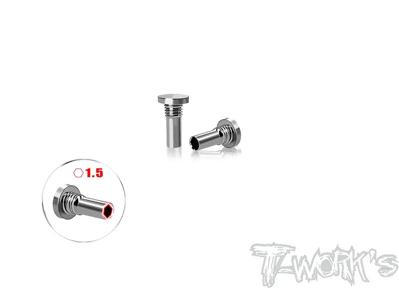TP-800R-G64 Titanium 15% Action Progression Spring screw ( For Awesomatix A800R ) 2pcs.
