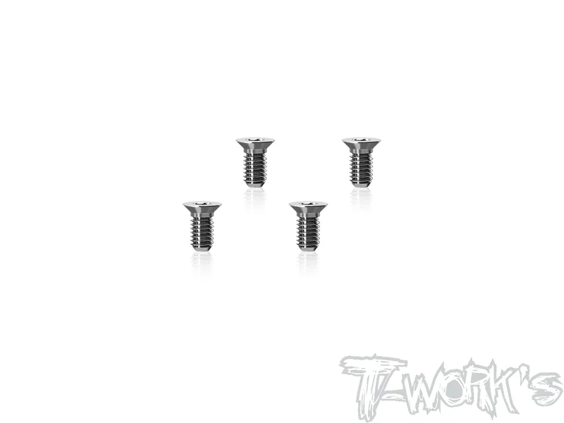 TP-800R-H-664 Titanium Centering Lower Head Screw 3 x 6mm ( For Awesomatix A800R/A800RR ) 4pcs.