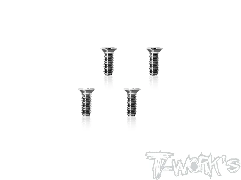 TP-800R-H-864 Titanium Centering Lower Head Screw 3 x 8mm ( For Awesomatix A800R/A800RR ) 4pcs.