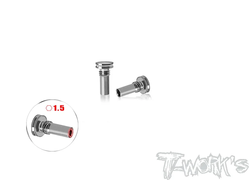 TP-800R-H64 Titanium 25% Action Progression Spring screw ( For Awesomatix A800R ) 2pcs.