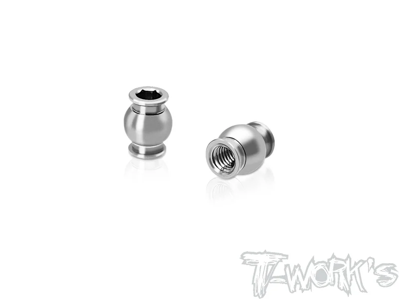 TP-M-A64 Titanium 5.5mm Ball Stub With 2.5mm Hex Socket ( For Mugen MTC-3 ) 2pcs.