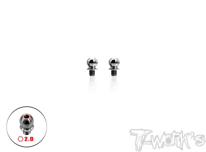TP-T4- 64 Titanium 4.9x3/4/5/6/8/10mm Ball End ( For Xray X4/T4 ) 2pcs.