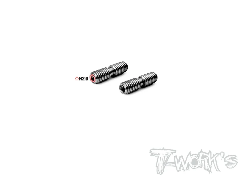 TP-X4-E64 Titanium Adujustable Camber Screw 4x15mm ( For Xray X4 / X4'23 / X4F'24 /X1'24/X4F'25/X4F'26 ) 2pcs.