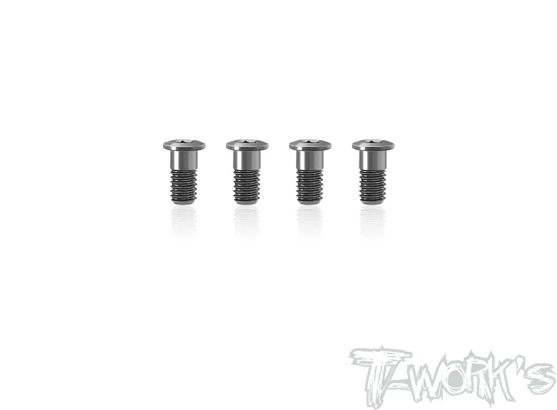 TP-X4-I64 Titanium 3x6mm Smaller Head Low Profile Half Thread Screws ( For Xray X4'23/ X4F'24 ) 4pcs.