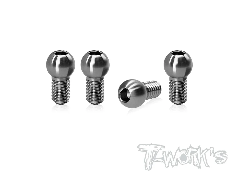 TP-X4-J 64 Titanium 3.8 x 4mm Antiroll Ball Stud ( For Xray X4'24/X4F'25/X4F'26 ) 4pcs.