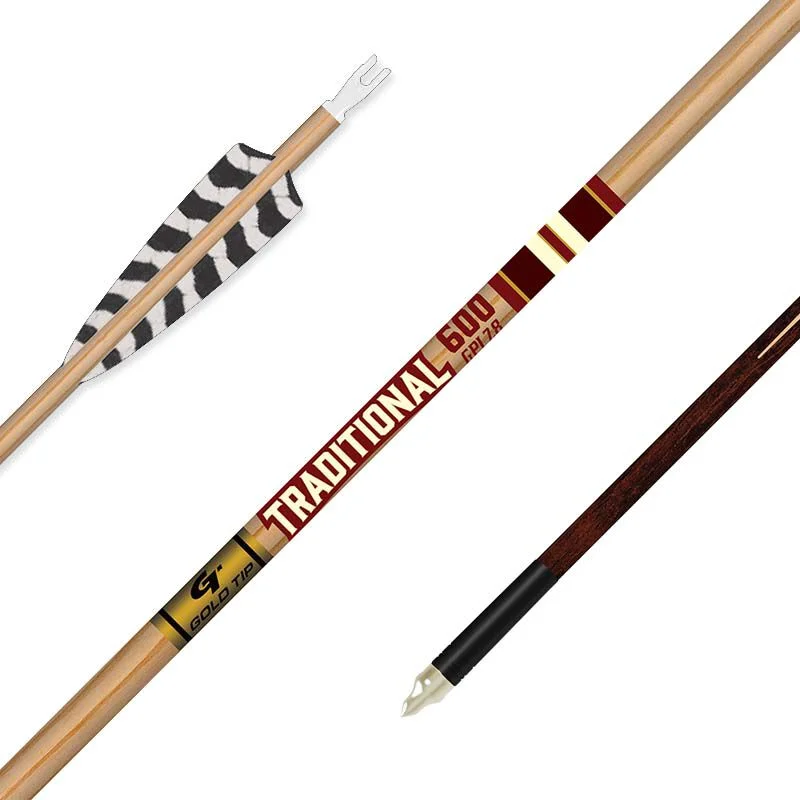 TRADITIONAL CLASSIC XT HUNTING ARROWS (PER 6) 5" BARRED FEATHERS