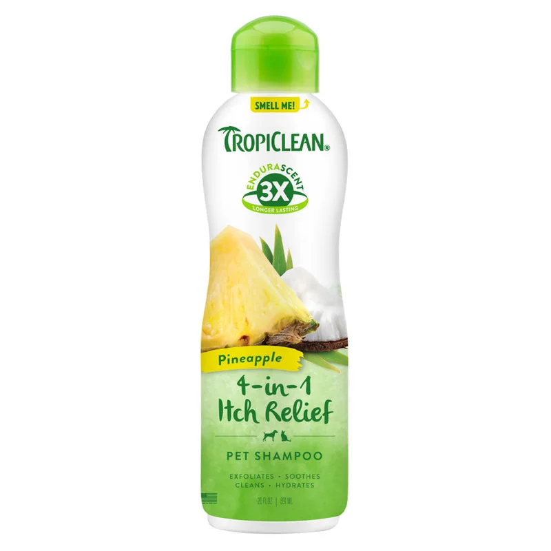 TropiClean EnduraScent Pineapple Itch Relief Pet Shampoo