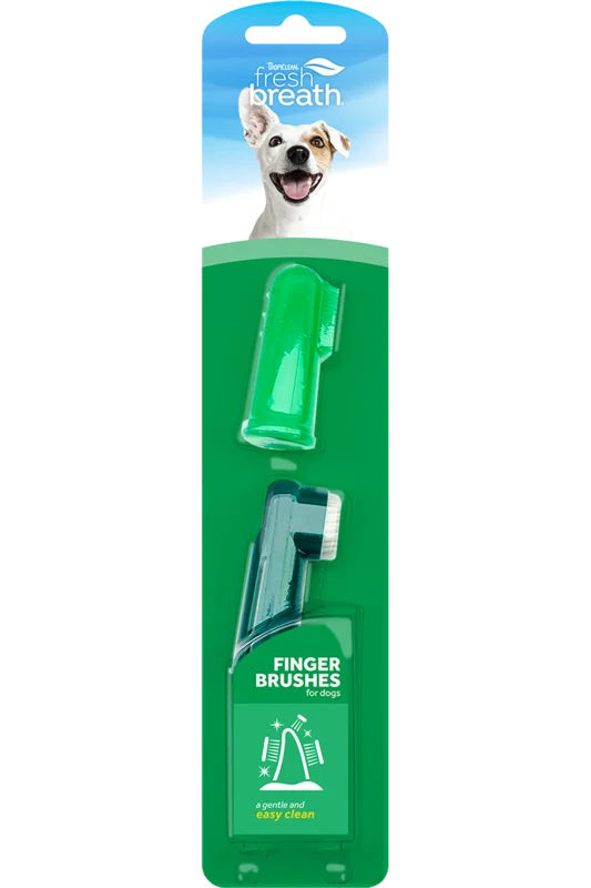 TropiClean Fresh Breath Finger Brushes for Pets