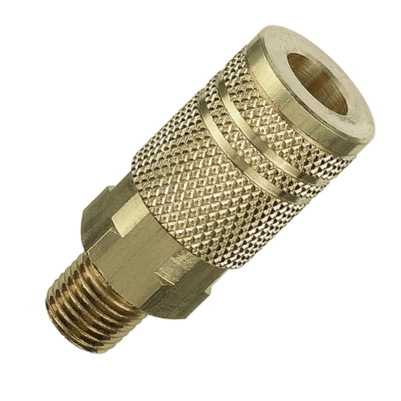 Tru-flate 1/4" I/M Design x 1/4" MNPT Brass Coupler