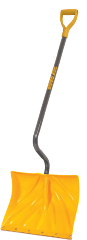 True Temper 18 INCH POLY COMBO SNOW SHOVEL WITH D-GRIP ON ERGONOMIC HANDLE