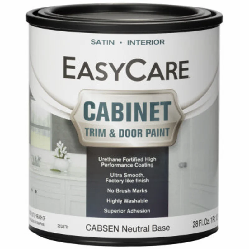 True Value EasyCare Cabinet Door & Trim Paint Satin Neutral Base Acrylic Polyurethane