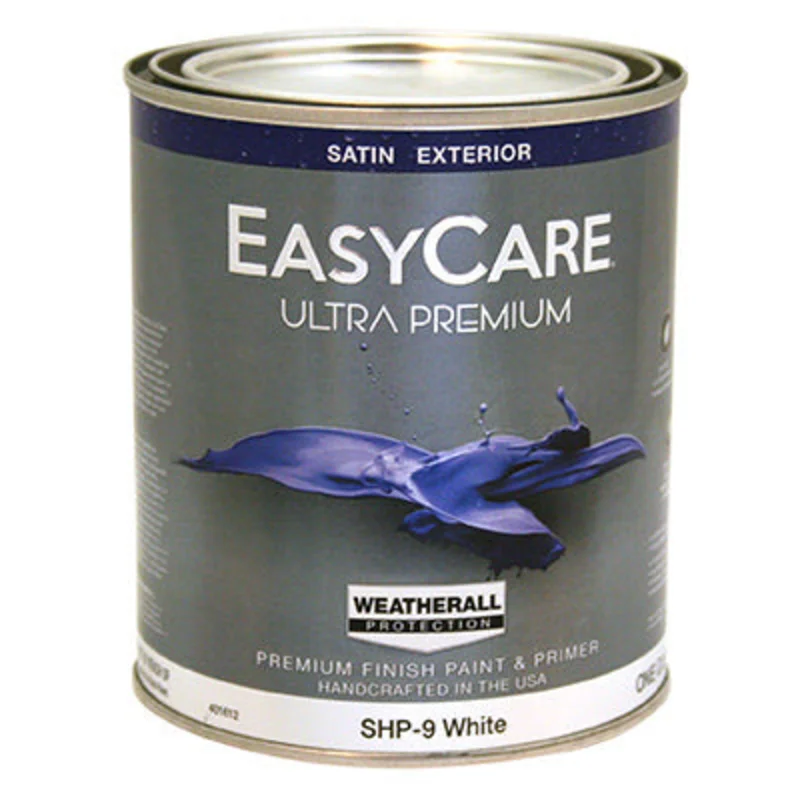 True Value EasyCare Ultra Premium WeatherAll Exterior House Paint White Satin Acrylic