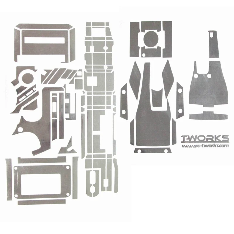TS-023M Metal Chrome Radio Skin Sticker ( For KO EX-1 2012 ) 4 Colors Blue TS-023MB