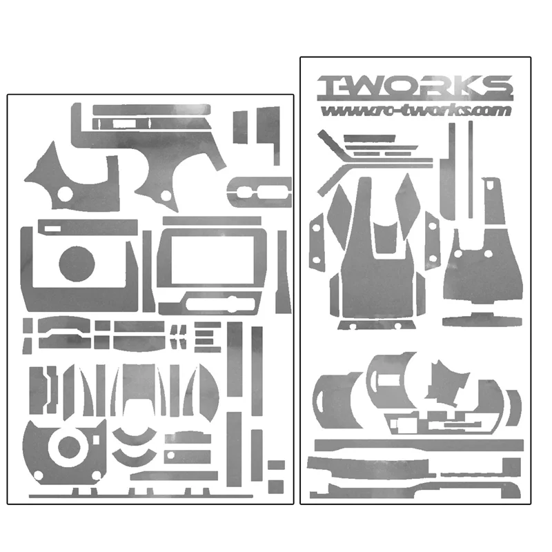 TS-033M Metal Chrome Radio Skin with LCD Screen Protector (For KO EX-2) 4 Colors Silver