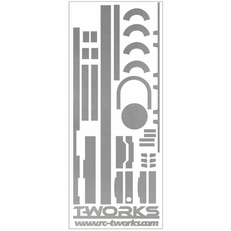 TS-035M Metal Chrome Radio Skin Sticker (For KO 3D Extension Unit) Red Metal Chrome TS-035MR
