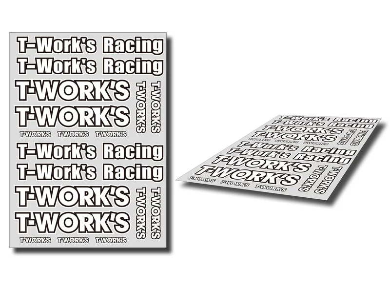 TS-039A T-Work's Team White Decal A